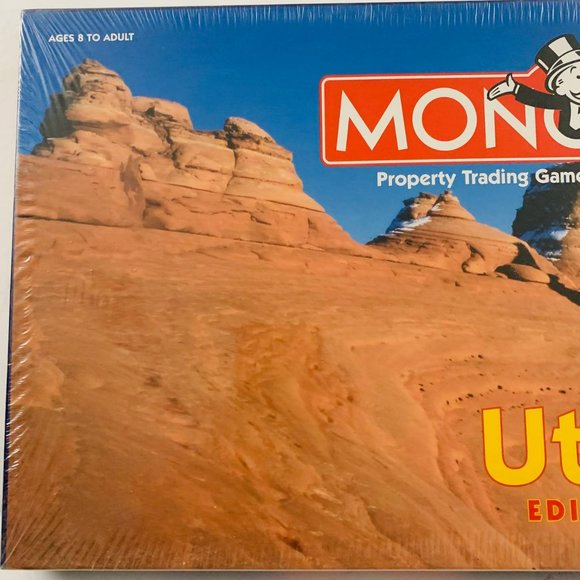 Vintage Monopoly Utah Edition 1998 Board Game Hasbro USAopoly Sealed - Picture 2 of 7